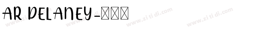 AR DELANEY字体转换